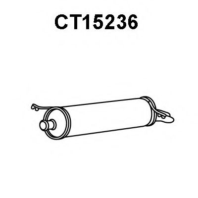 Глушитель выхлопных газов конечный VENEPORTE CT15236