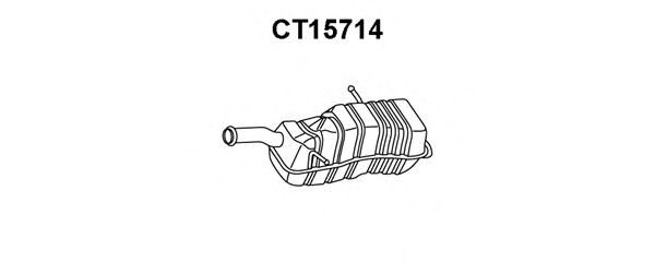 Глушитель выхлопных газов конечный VENEPORTE CT15714