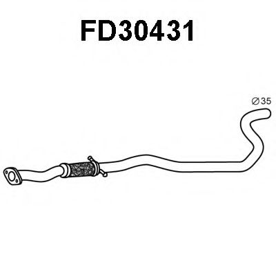 Труба выхлопного газа VENEPORTE FD30431
