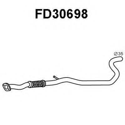 Труба выхлопного газа VENEPORTE FD30698