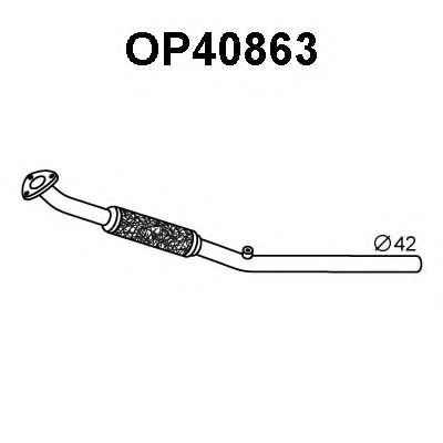 Труба выхлопного газа VENEPORTE OP40863