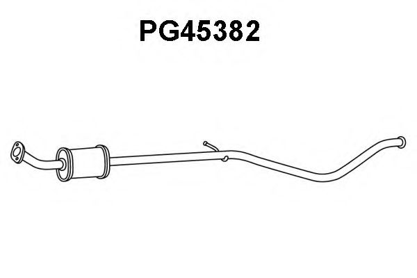 Средний глушитель выхлопных газов VENEPORTE PG45382