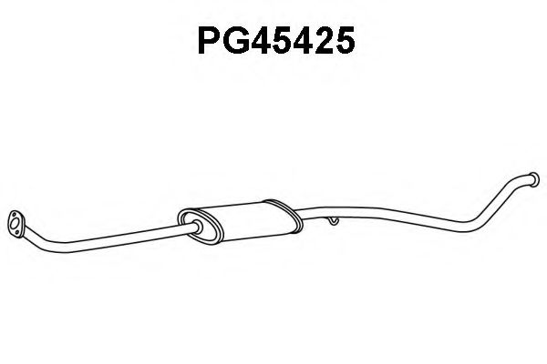 Предглушитель выхлопных газов VENEPORTE PG45425
