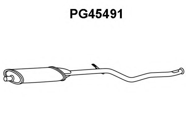Средний глушитель выхлопных газов VENEPORTE PG45491