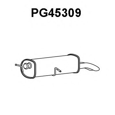 Глушитель выхлопных газов конечный VENEPORTE PG45309
