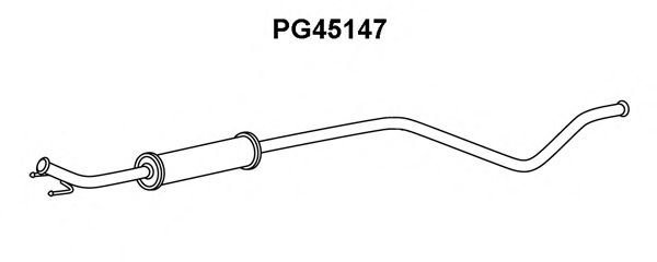 Предглушитель выхлопных газов VENEPORTE PG45147