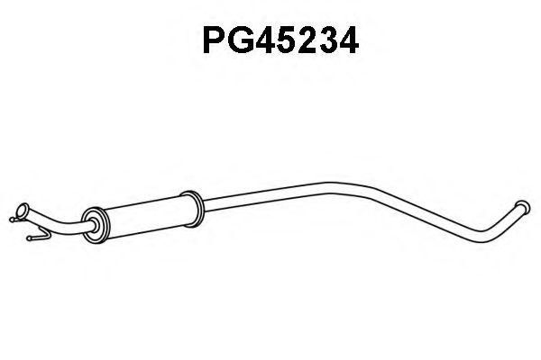 Предглушитель выхлопных газов VENEPORTE PG45234