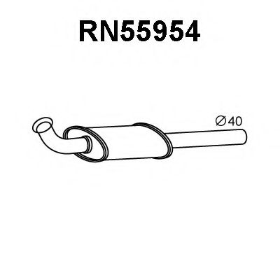 Предглушитель выхлопных газов VENEPORTE RN55954