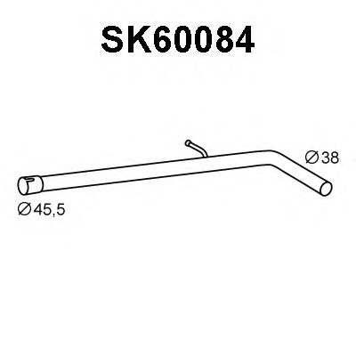 Труба выхлопного газа VENEPORTE SK60084