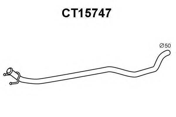 Труба выхлопного газа VENEPORTE CT15747