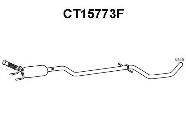 Сажевый / частичный фильтр, система выхлопа ОГ VENEPORTE CT15773F