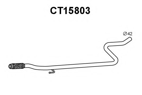 Труба выхлопного газа VENEPORTE CT15803