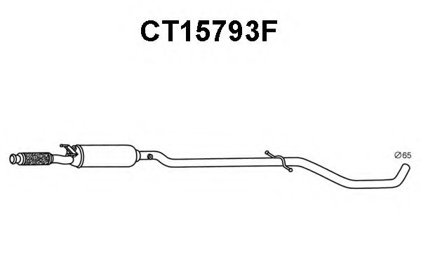 Сажевый / частичный фильтр, система выхлопа ОГ VENEPORTE CT15793F