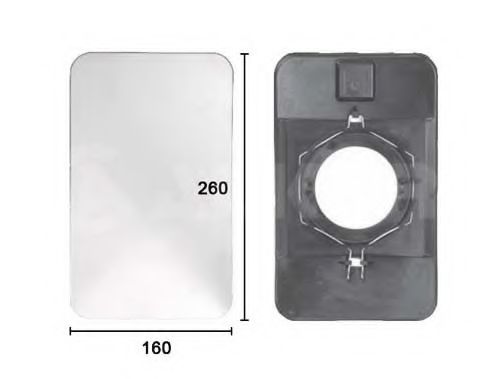 Зеркальное стекло, зеркало рампы ALKAR 7441247