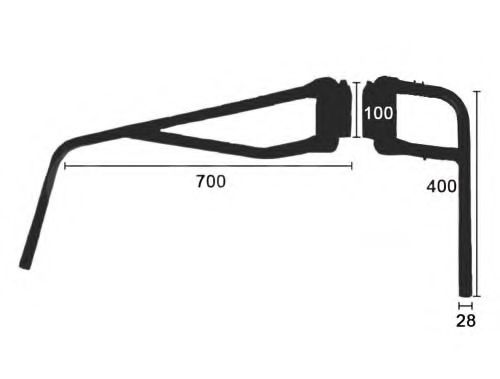 Кронштейн, наружное зеркало ALKAR 9402003