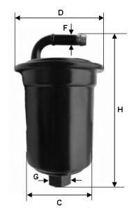 Топливный фильтр UNIFLUX FILTERS XB208