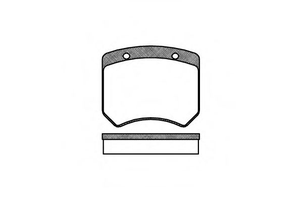 Комплект тормозных колодок, дисковый тормоз WOKING 20054