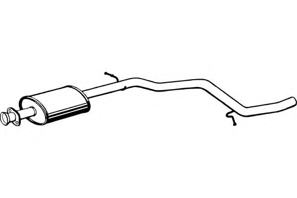 Средний глушитель выхлопных газов FENNO P1015