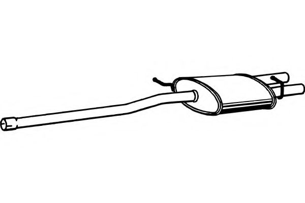 Средний глушитель выхлопных газов FENNO 1284