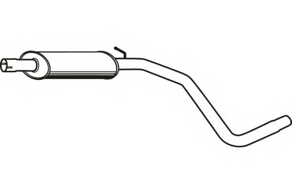 Средний глушитель выхлопных газов FENNO P2122