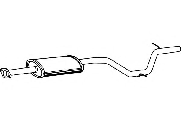 Средний глушитель выхлопных газов FENNO P2389