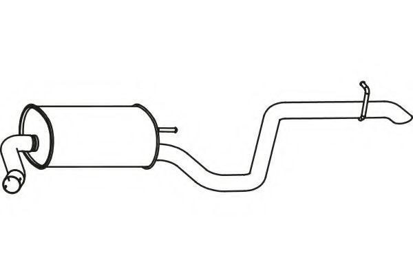 Глушитель выхлопных газов конечный FENNO P31011
