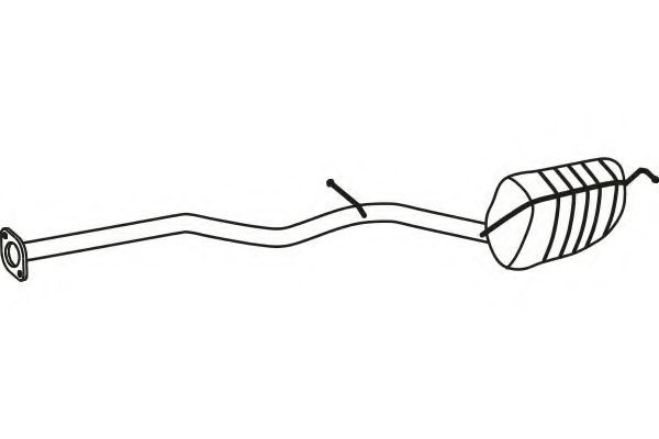 Глушитель выхлопных газов конечный FENNO 3788