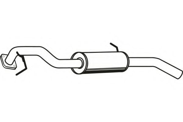 Глушитель выхлопных газов конечный FENNO P43013