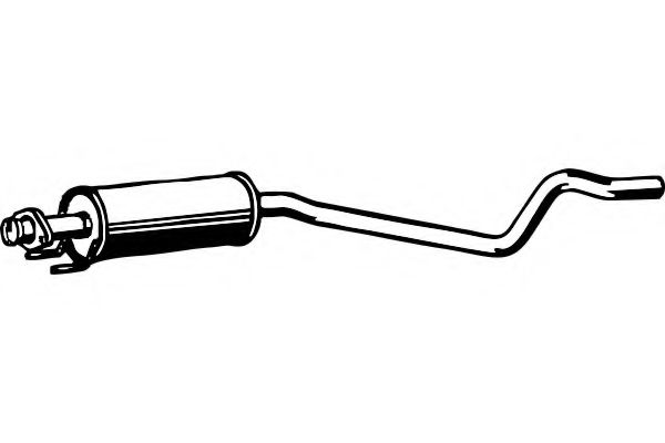 Средний глушитель выхлопных газов FENNO P4424