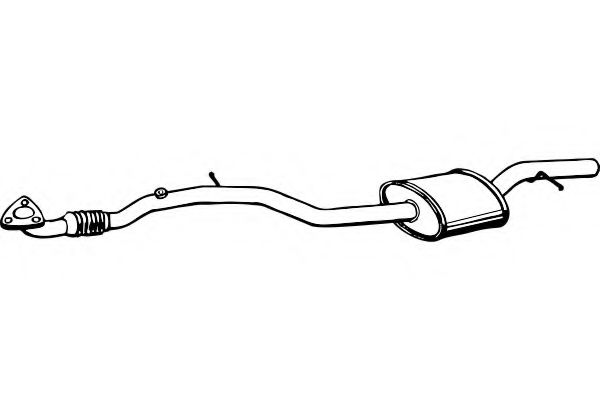 Средний глушитель выхлопных газов SIGAM 67295