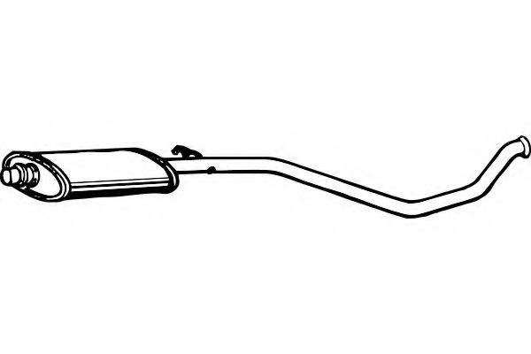 Средний глушитель выхлопных газов FENNO P4737