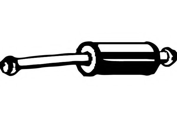 Средний глушитель выхлопных газов FENNO P5346