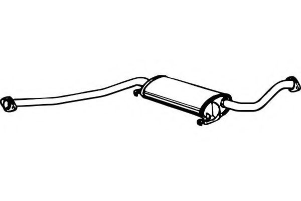 Средний глушитель выхлопных газов WALKER 15151