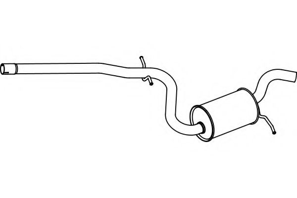 Средний глушитель выхлопных газов FENNO P5759