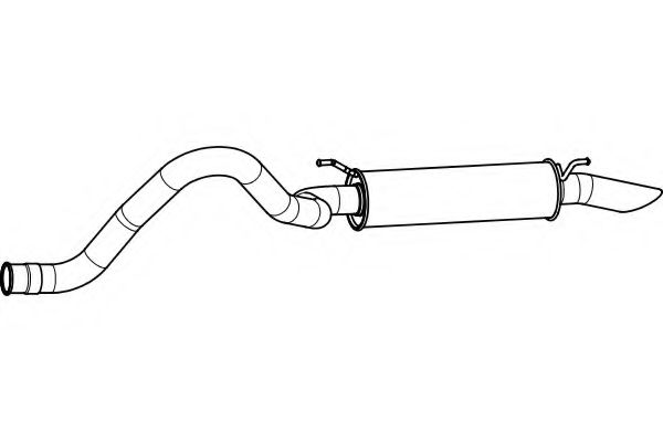 Глушитель выхлопных газов конечный FENNO P6992
