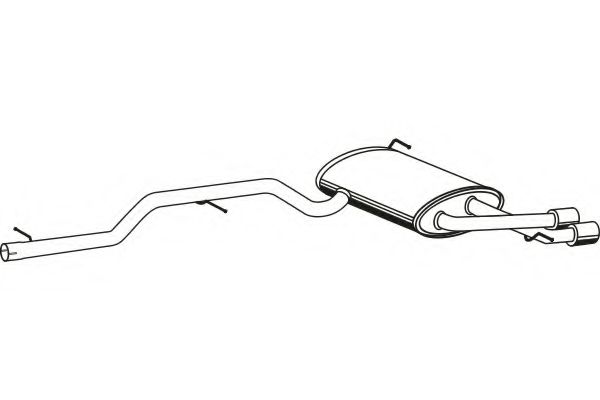 Глушитель выхлопных газов конечный FENNO 7158