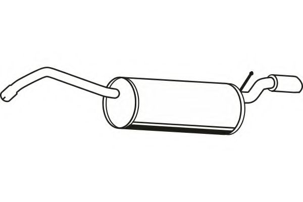 Глушитель выхлопных газов конечный FENNO P7195