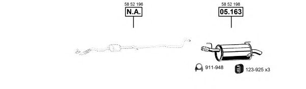 Система выпуска ОГ ASMET OP053902