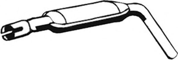 Средний глушитель выхлопных газов ASMET 18.032