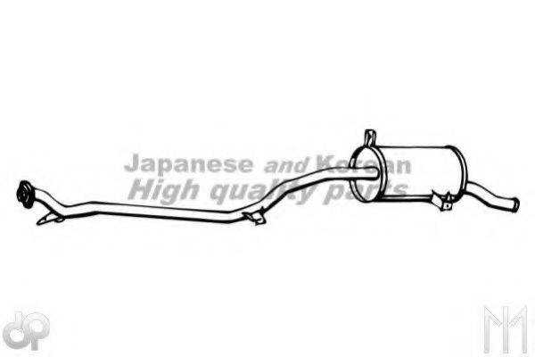 Глушитель выхлопных газов конечный ASHUKI C70004