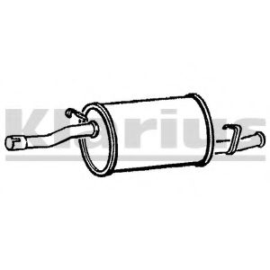 Глушитель выхлопных газов конечный KLARIUS 210120