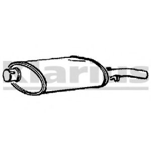 Глушитель выхлопных газов конечный KLARIUS 210191