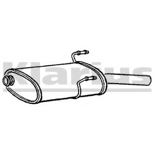 Глушитель выхлопных газов конечный KLARIUS 210575