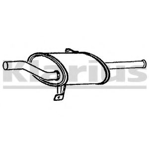 Глушитель выхлопных газов конечный KLARIUS 220040