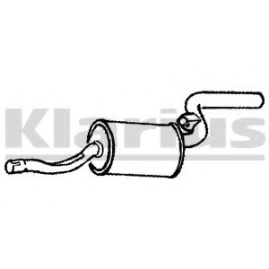 Глушитель выхлопных газов конечный KLARIUS 220095