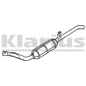 Глушитель выхлопных газов конечный KLARIUS 220097