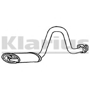Средний глушитель выхлопных газов KLARIUS 220180