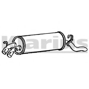 Глушитель выхлопных газов конечный KLARIUS 220434