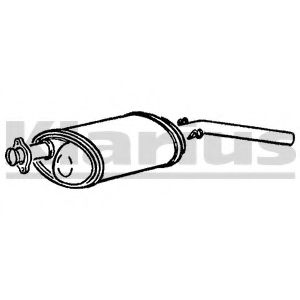 Глушитель выхлопных газов конечный KLARIUS 220488