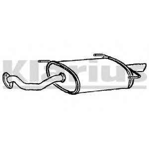 Глушитель выхлопных газов конечный KLARIUS 220556